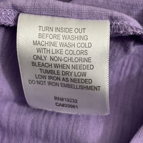 Alfred Dunner Women’s XL Purple Long Sleeve Floral Embroidered Top Cottagecore - Picture 4 of 12